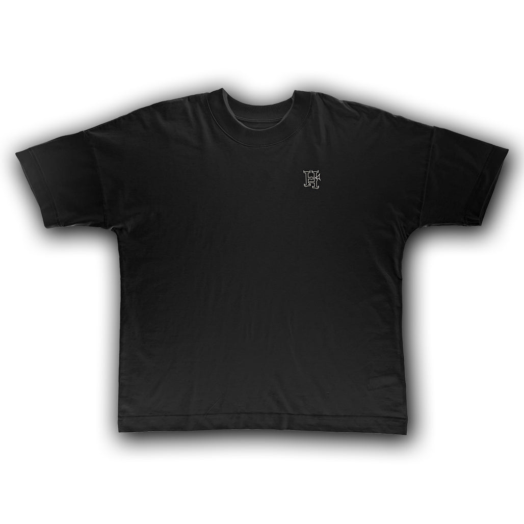 "H for Hellevated" Organic Oversized T (Black)