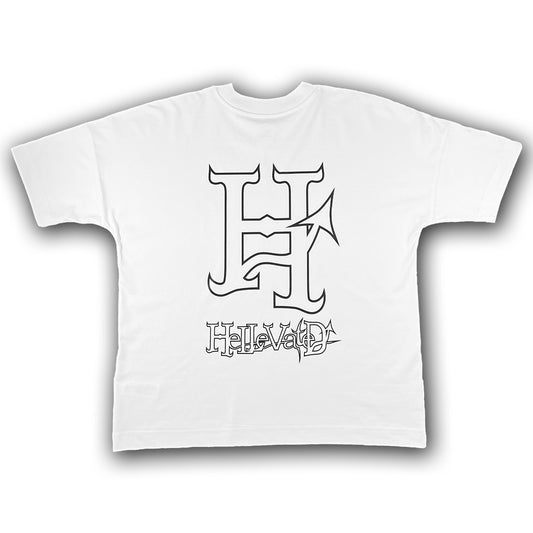 "H for Hellevated" Organic Oversized T (White)