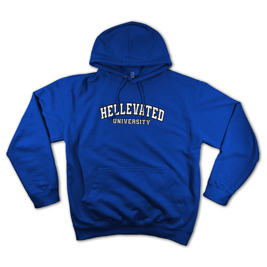 "Hellevated University" College Hoodie (Blue)