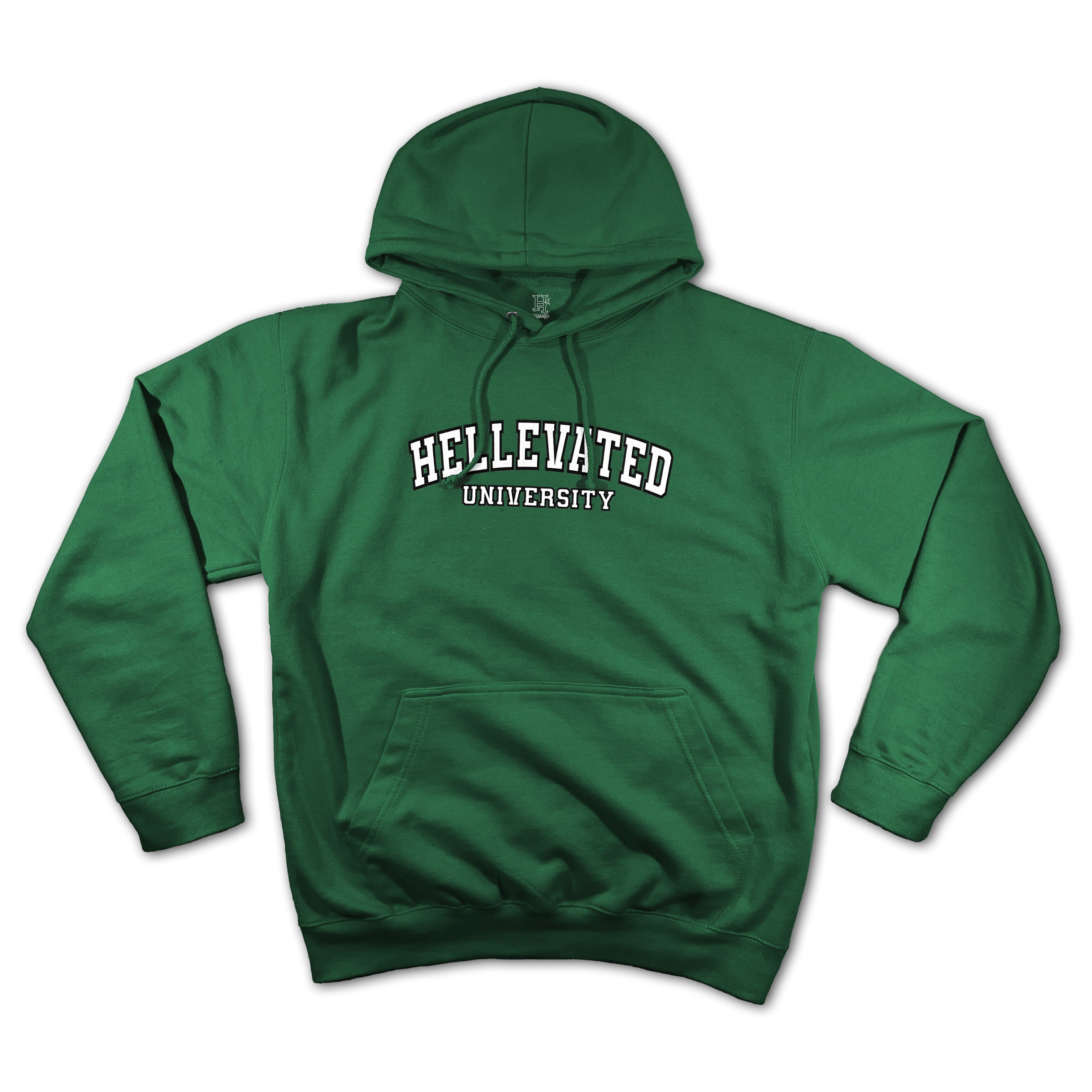 Hellevated University College Hoodie Green