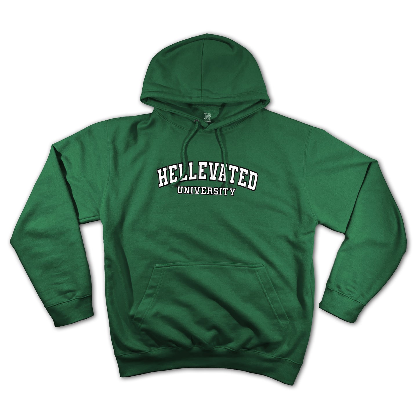 "Hellevated University" College Hoodie (Green)