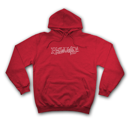 "Hellevated" Basic Hoodie (Red) (Organic)